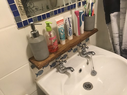 Wooden slimline bathroom - wooden,
