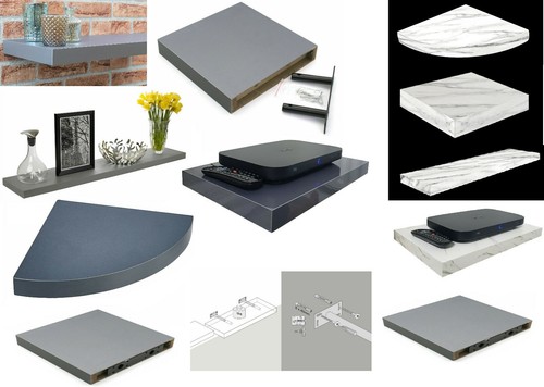 High gloss floating - high, shelf