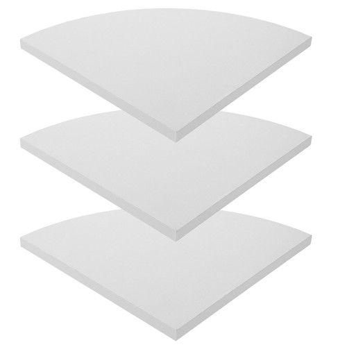 Pcs corner shelf white small - 3,